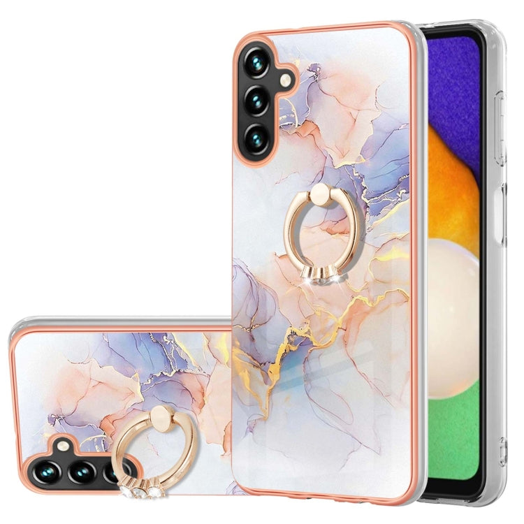 Shockproof Pattern Phone Case with Ring Holder for Samsung A34/A54