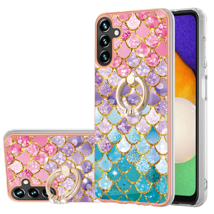 Shockproof Pattern Phone Case with Ring Holder for Samsung A34/A54
